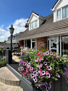 a house with a bunch of flowers in front of it at Malahide Guest Rooms in Malahide