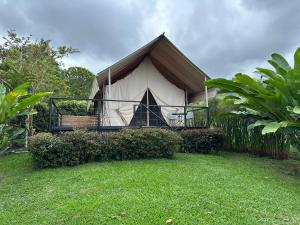 Glamping Las Rocas外面的花园