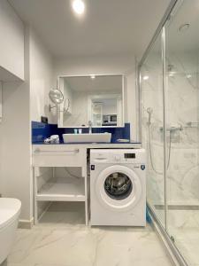 Vonios kambarys apgyvendinimo įstaigoje Apartments Black Sea Resort Luxe