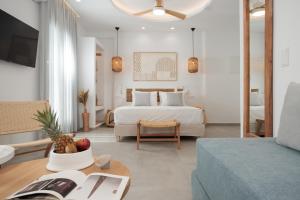 A bed or beds in a room at Agia Anna Living