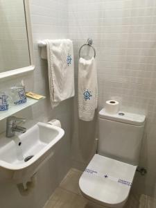 Koupelna v ubytování Hotel Marítimo Urban