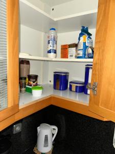 A kitchen or kitchenette at beautiful apartment near the beach