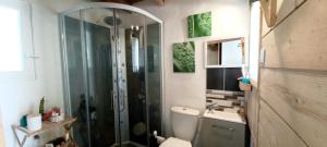 Ένα μπάνιο στο Studio Nature et Beauregard 30m2 en duplex proche lac, cures thermales et commerces +12 φωτογραφίες