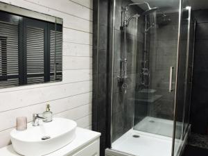 Koupelna v ubytování Kolochava Eco Resort