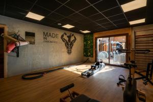 The fitness centre and/or fitness facilities at Chamois Lodge