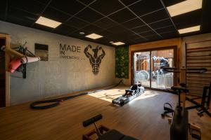 Fitness centrum a/nebo fitness zařízení v ubytování Chamois Lodge