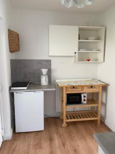 Küche/Küchenzeile in der Unterkunft Rosenhof in Binz