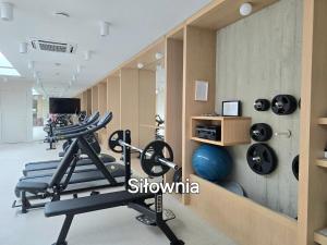 Posilňovňa alebo fitness centrum v ubytovaní MorzeApartament