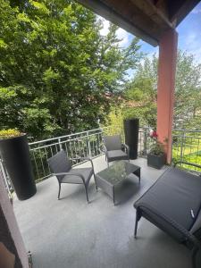 Balkón nebo terasa v ubytování Apartment Schorndorf