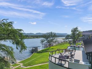 a view of a river from a house at River Oaks Luxury Lakeshore Concierge Services Available in Kingsland