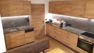 Η κουζίνα ή μικρή κουζίνα στο Ferienwohnung Morgensonne