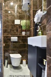 Koupelna v ubytování Studio apartman CENTAR