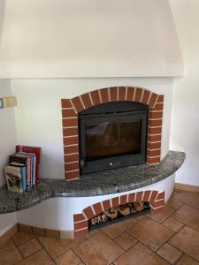 TV a/nebo společenská místnost v ubytování Apartma CASA CELESTE
