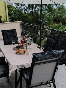 Balkón nebo terasa v ubytování App Martina