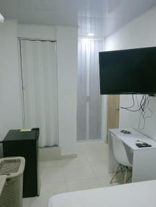 TV a/nebo společenská místnost v ubytování Hostel HA LUXURY