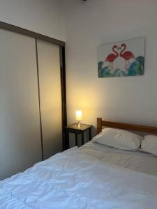 Ένα ή περισσότερα κρεβάτια σε δωμάτιο στο Maisonette 6 pers proche plage +5 φωτογραφίες