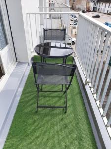 Balkón nebo terasa v ubytování Appartement bord de Saône