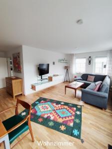 TV/trung tâm giải trí tại Nordseehaus Husum mit Fahrrädern