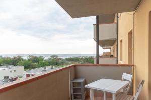 Balkón nebo terasa v ubytování Verde lido adriano vista mare