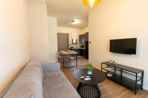 TV a/nebo společenská místnost v ubytování ITHACA Residence