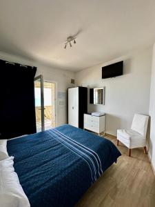 Postel nebo postele na pokoji v ubytování Il paradiso sul mare