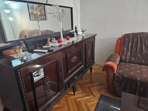Predel za sedenje v nastanitvi Apartmani, sobe Žiža