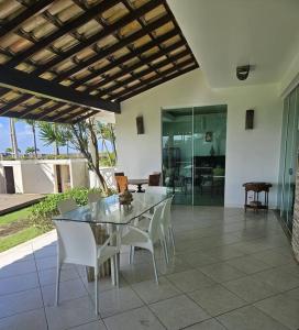 Patio nebo venkovní prostory v ubytování Mansão Frente Mar