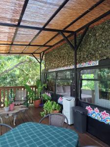 Zahrada ubytování Casa Bus los Guanacastes