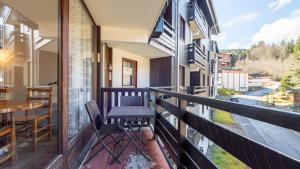 Balkón nebo terasa v ubytování Studio très agréable Morillon 1100 - 2/4 pers