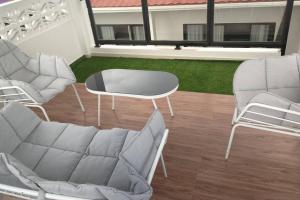 Villa galunggung rooftop Tasikmalaya的休息区