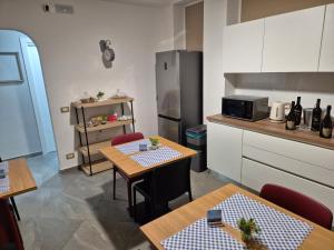 Kuchyň nebo kuchyňský kout v ubytování Casa dello stretto