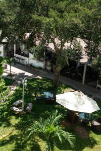 widok na stół i drzewo w obiekcie Koh Samui Resort & Restaurant - Villa Giacomelli w mieście Taling Ngam Beach