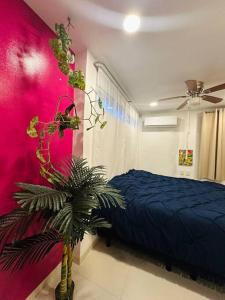 En eller flere senge i et værelse på Oasis sensory Room - Market 28