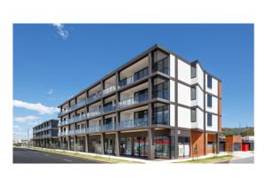 an architectural rendering of an apartment building at CBD Apartments by the International in Wagga Wagga