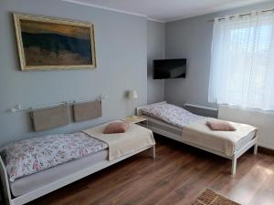 Postel nebo postele na pokoji v ubytování Jedrula
