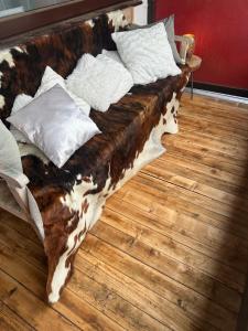Łóżko lub łóżka w pokoju w obiekcie Kitzdesign in Kirchberg