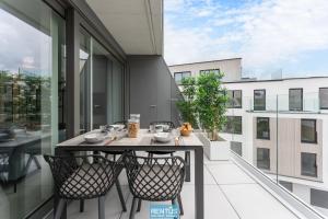 Balkón nebo terasa v ubytování Luna Nieuwpoort - brand new & stylish apartment