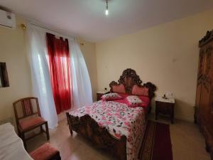 Postel nebo postele na pokoji v ubytování Maison pour vacance a Hammam Al Ghezaz