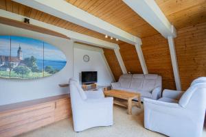 TV/Unterhaltungsangebot in der Unterkunft Ferienwohnpark Immenstaad am Bodensee Nurdachhaus Typ 8 NDT 014