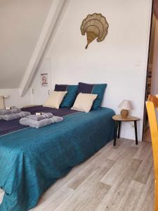 Postel nebo postele na pokoji v ubytování Auberge de la vallée de la douve