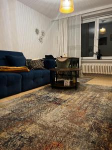 Ruang duduk di Stadtnahe Wohnung in Hannover