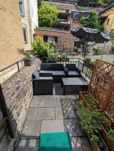 Ein Balkon oder eine Terrasse in der Unterkunft Gästehaus Pension Romantika