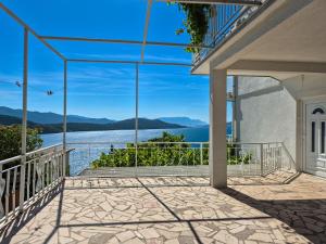 a view from the balcony of a house at Principessa Rooms in Neum