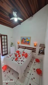 Postel nebo postele na pokoji v ubytování Pousada Brilho De Paraty