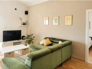 TV a/nebo společenská místnost v ubytování Apartman Skroza