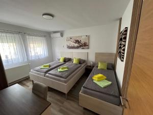 Postel nebo postele na pokoji v ubytování Apartmani Ana Vukovar