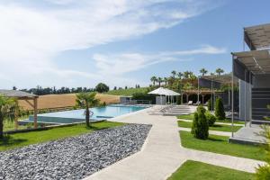 a view of the pool at a villa at Sani Gulf I & II in Sani Beach