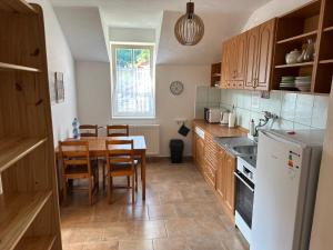 Kuchyň nebo kuchyňský kout v ubytování Apartmány Havana