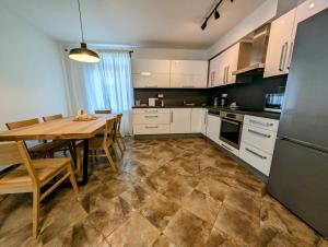 Kuchyňa alebo kuchynka v ubytovaní Rodinné apartmány Dobrné
