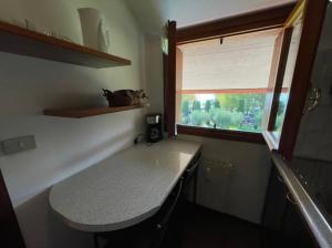 Cucina o angolo cottura di Splendid Lake view a few steps from the Castle